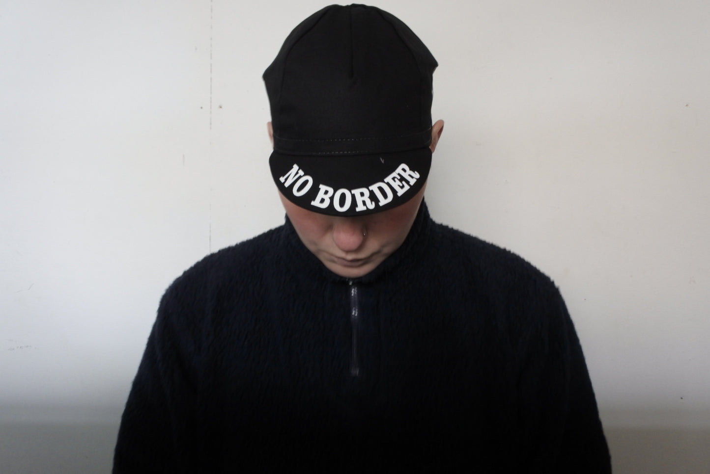 Fahrradmütze "no border, no nation"