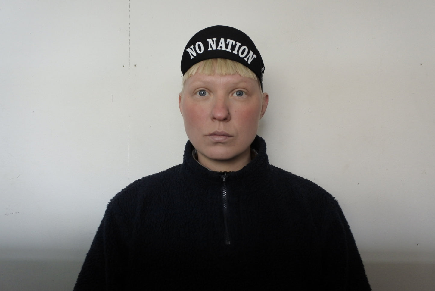 Fahrradmütze "no border, no nation"