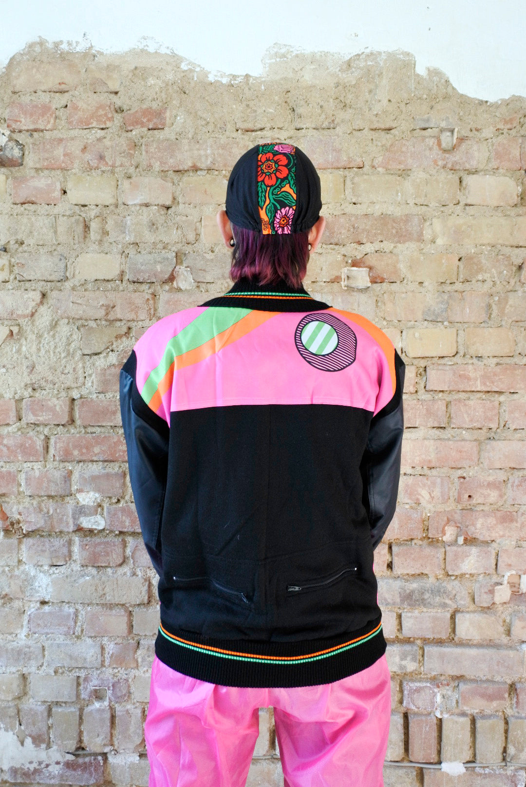 Vintage neon Windbreaker