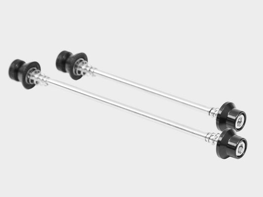 Schnellspannachsen aus Edelstahl mit Aluminiumkappen