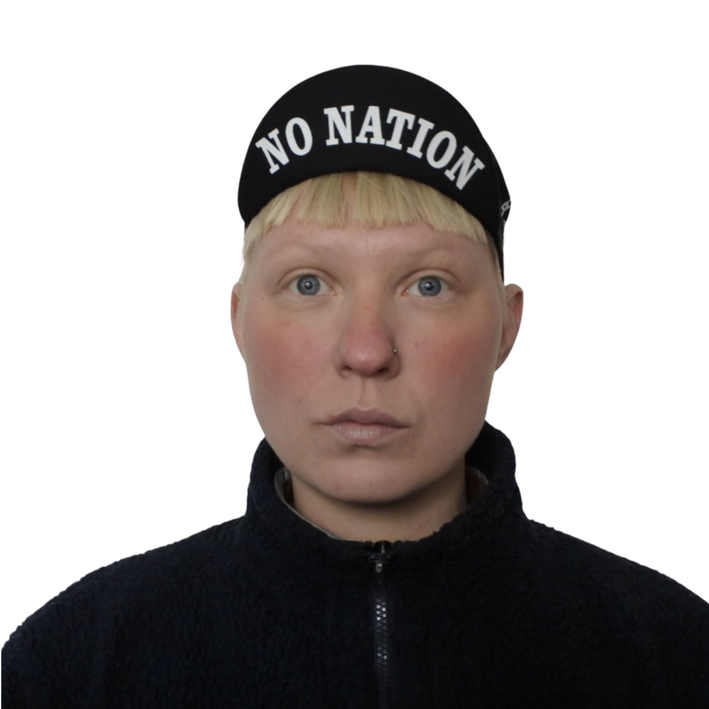 Fahrradmütze "no border, no nation"