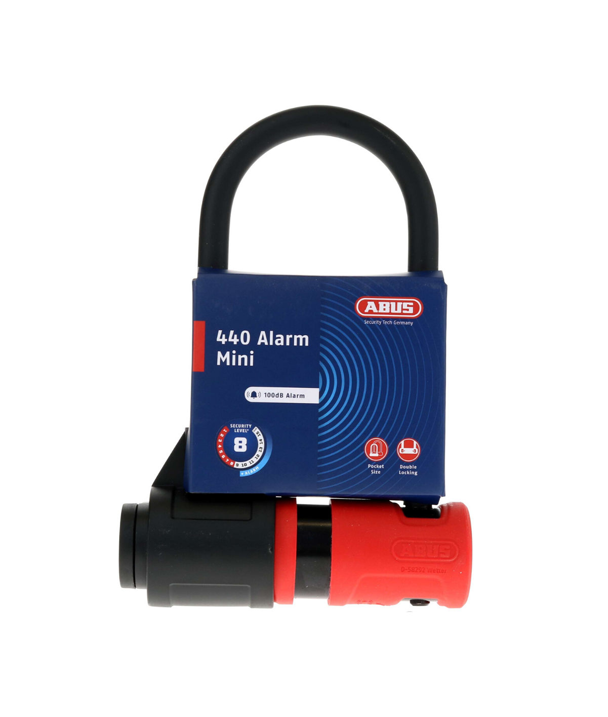 ABUS 440 Alarm Bügelschloss 160 mm inkl. USH Rahmen-Halterung